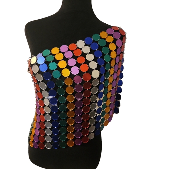 MULTI DISC MINI SKIRT-OS BRAND - Picture 2 of 6